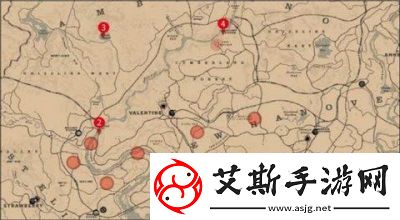 荒野大镖客2全危险重重宝藏地图位置