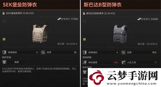 暗区突围四级甲选哪个
