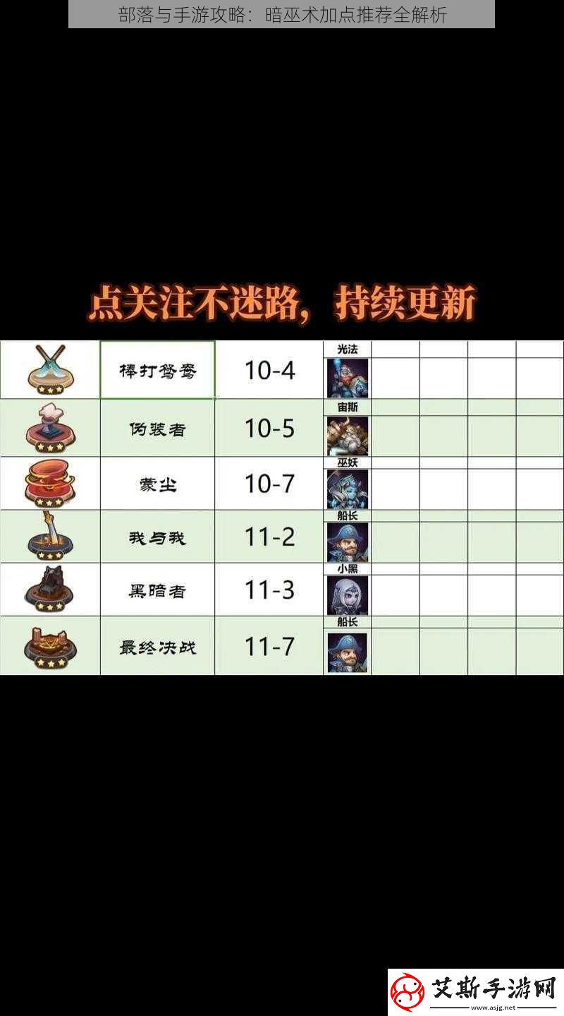 部落与手游攻略