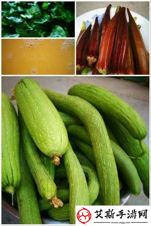 香蕉菠萝水蜜桃黄瓜丝瓜秋葵：多种蔬果的奇妙组合