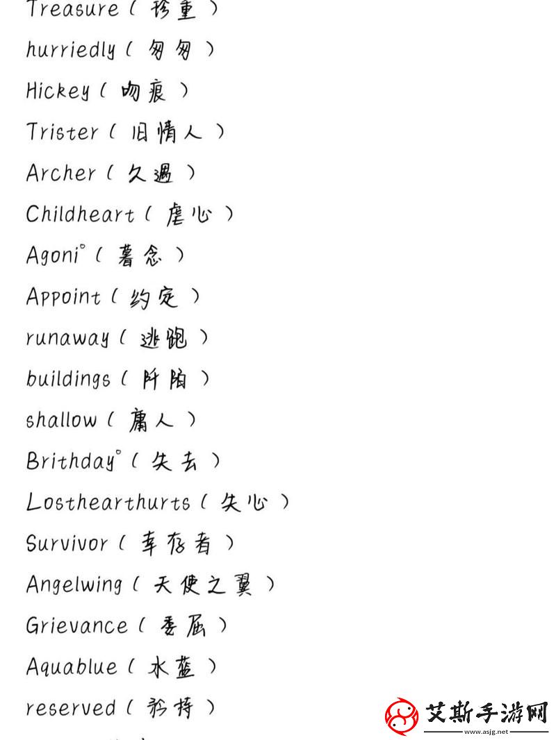 欧美私人情侣名大全英文：情侣之间的小秘密与甜蜜