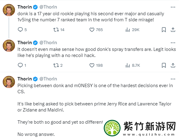 Thorin：在donk和m0NESY之间做抉择是CS有史以来最难的决定