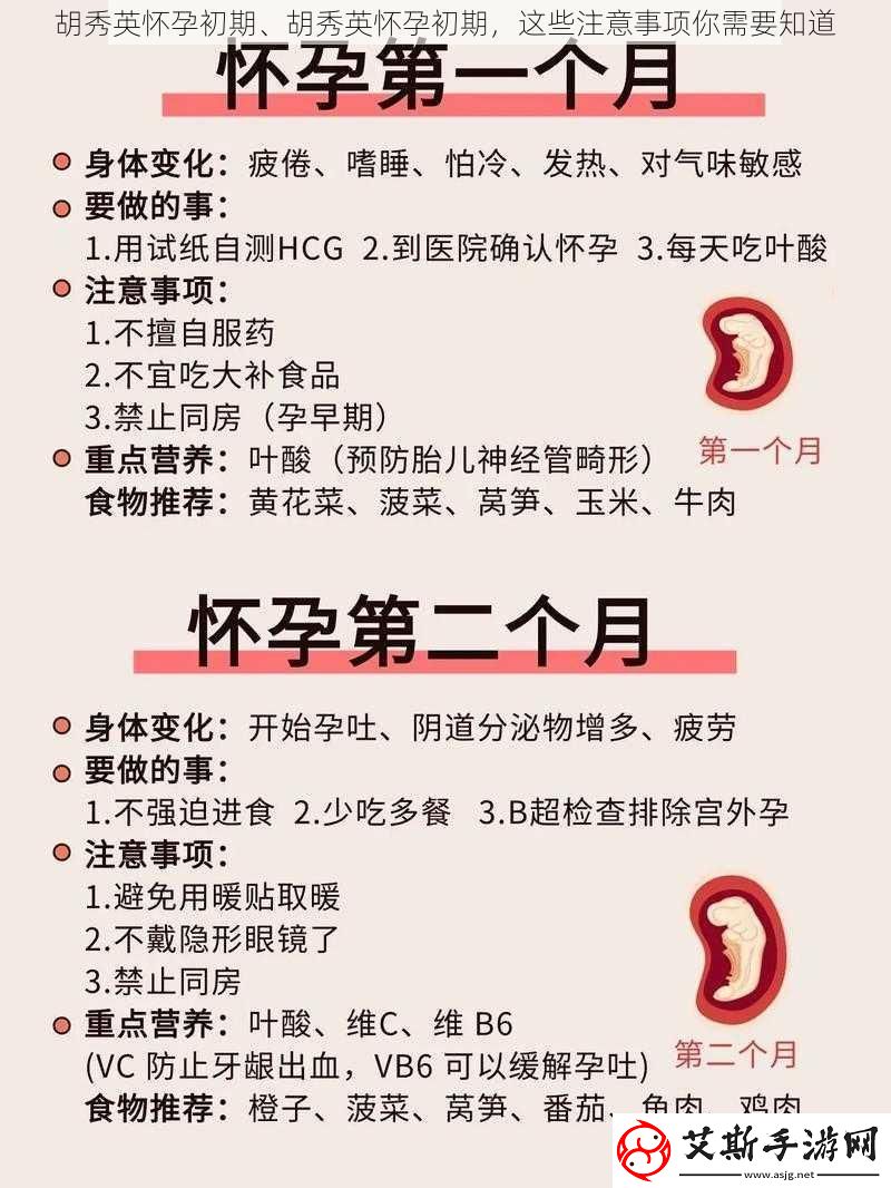 胡秀英怀孕初期、胡秀英怀孕初期这些注意事项你需要知道