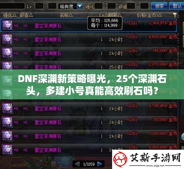 DNF深渊新策略曝光