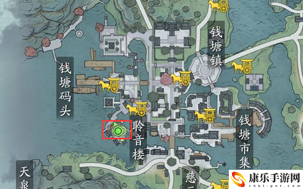 天涯明月刀手游江南聆音楼侍女在哪-江南聆音楼侍女位置介绍